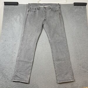 Levi's Men's 34x32 501 Original Stretch Mid Rise Regular Fit Straight Leg Jeans